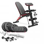 Zestaw kulturystyczny kompozytowy Hop-Sport Premium 36kg z ławką HS-1035