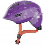 ABUS Dziecięcy kask rekreacyjny „Smiley 3.0” z fioletową błyszczącą gwiazdą