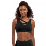 Stanik sportowy - Wysokie wsparcie Fitness Siroko Cross Black
