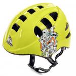 Kask rowerowy dziecięcy Meteor MA-2 DOTS regulowany z welurową wyściółką