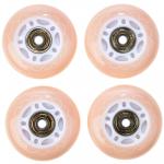 4x Świecące kółka LED do rolek Raven Mireia Orange 64mm