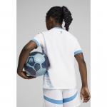 Młodzieżowa koszulka domowa Olympique Marsylia 24/25 PUMA White Bleu Azur Blue