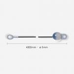 Linka wyciągu górna dł. 4300 mm ⌀5 mm - część zamienna do stojaka Power Rack 900