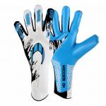 Rękawice bramkarskie do piłki nożnej SSG Kontrol Knit Tech II White-Blue