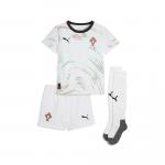 Dziecięcy zestaw wyjazdowy Portugalia 2025 PUMA White Black