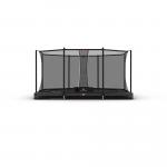 Trampolina + Siatka ochronna BERG Favorit Wkopana Prostokątna 410x250 Antr.