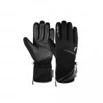Rękawice narciarskie damskie Reusch Lore Primaloft ocieplane softshell skórzane