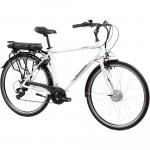 Rower elektryczny miejski męski E-Moon 28”, aluminiowa rama, sztywny widelec