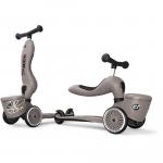 Jeździk i Hulajnoga Scootandride 2W1 z zamykanym schowkiem Brown lines