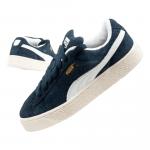 Buty sneakersy damskie Puma Suede XL Hairy skóra modne granatowe