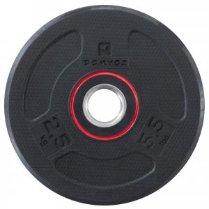 Talerz do treningu siłowego Corength z kauczukową powłoką 2,5 kg / 28 mm