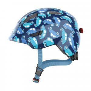 Kask Rowerowy Smiley 3.0 Led Niebieski Samochód M 50-55 Cm