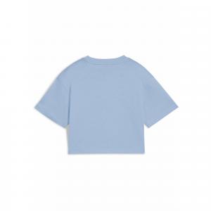 Młodzieżowa krótka koszulka Essentials 2 Colour z logo PUMA No. 1 PUMA