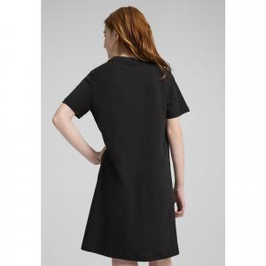 Młodzieżowa sukienka Essentials z małym logo No. 1 i krótkim rękawem PUMA Black