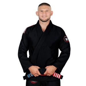 Kimono do brazylijskiego jiu jitsu Ground Game Wizard czarne