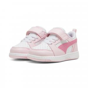 Sneakersy PUMA Rebound V6 Lo dla małych dzieci PUMA White Fast Pink Whisp Of