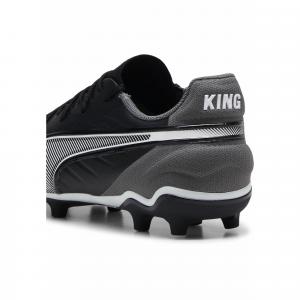 Młodzieżowe buty piłkarskie KING Match FG/AG PUMA Black White Cool Dark Gray