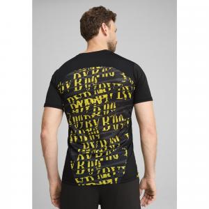 Męska koszulka przedmeczowa Borussia Dortmund 24/25 PUMA Black Faster Yellow
