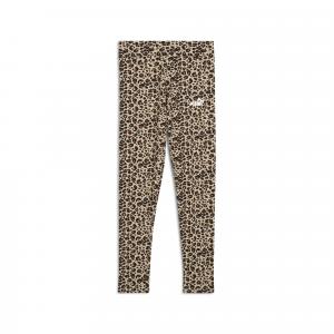 Młodzieżowe legginsy Essentials ze zwierzęcym wzorem PUMA Toasted Almond Beige