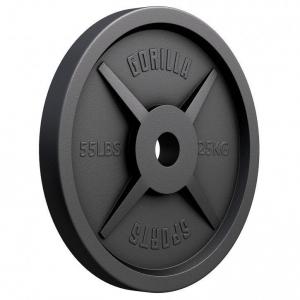 Zestaw obciążeń żeliwnych Gorilla Sports - 6x5 kg 50/51 mm - 30 kg