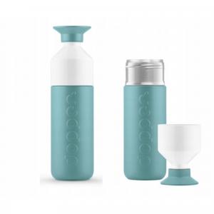 Butelka termiczna Dopper Bottlenose Blue 580 ml z kubkiem