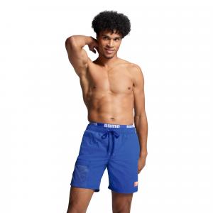 Kąpielówki męskie Puma, Utility Mid Shorts, Benjamin Blue