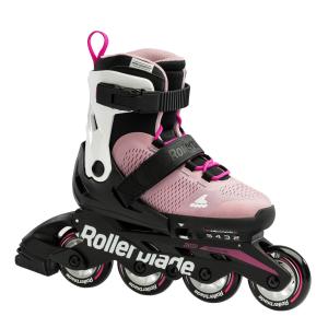 Rolki fitness dziecięce Rollerblade Microblade G Pink White