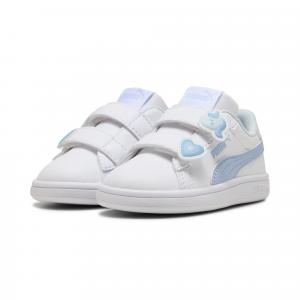 Sneakersy dla małych dzieci Smash 3.0 Badges PUMA White Haute Tropic Blue