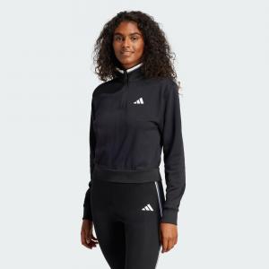 Bluza dresowa Essentials Color Pop French Terry Crop Quarter-Zip