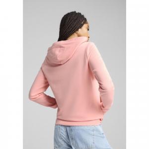 Damska bluza z kapturem ESS METALLIC PUMA Pink Fruit Metallic Silver
