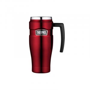 Kubek termiczny Thermos z uchwytem 470 ml czerwony