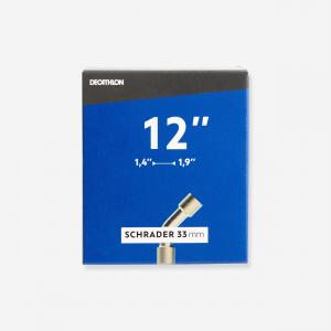 Dętka rowerowa Decathlon 12x1,40-1,90 wentyl Schrader wygięty