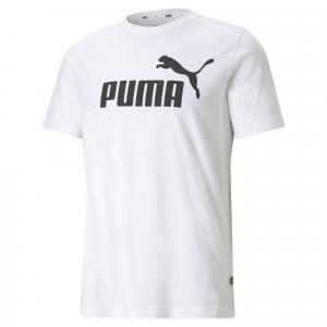 Męska koszulka z logo Essentials PUMA White