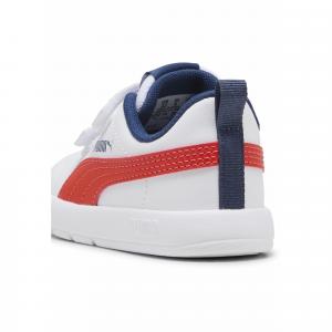 Sneakersy dla małych dzieci Courtflex V3 PUMA White Fierce Red Persian Blue