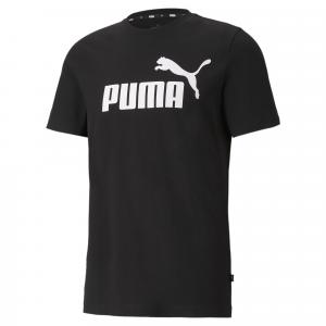 Męska koszulka z logo Essentials PUMA Black