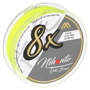 Plecionka Linka Wędkarska Mikado Nihonto Octa Braid Fluo 0.16 Mm 150 M