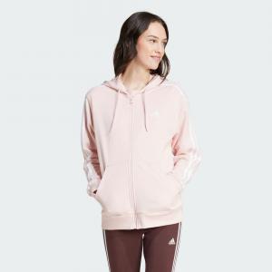 Essentials 3-Stripes French Terry Regular Full-Zip Hoodie