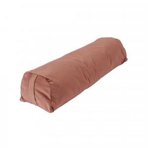 Bolster XL wykonany z plastiku z recyklingu - łososiowy róż - 75 cm długości