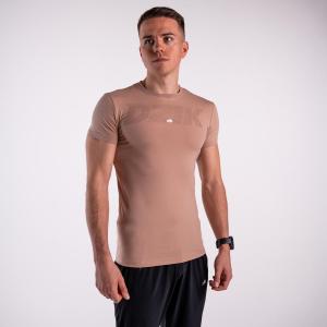 Koszulka slim DZIK® beżowa
