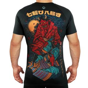 Rashguard do MMA/BJJ męski Ground Game Ashi Garami z krótkim rękawem