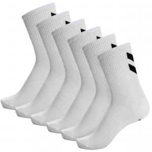 Skarpetki białe Humel hmlCHEVRON 6-PACK SOCKS uniwersalne