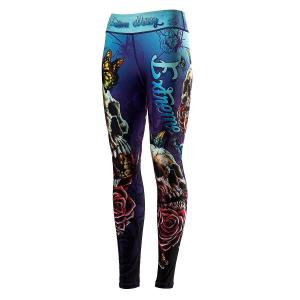 Legginsy sportowe damskie EXTREME HOBBY SKULL 2