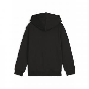 Dziecięca polarowa bluza z kapturem ESS z logo No. 1 PUMA Black
