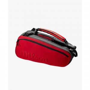 Torba tenisowa Wilson SUPER TOUR CLASH v2.0 x 6 black/red
