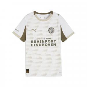 Młodzieżowa trzecia koszulka PSV Eindhoven 25/26 PUMA White Desert Dust Beige