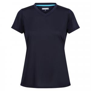 T-shirt Damski Jeden Kolor W Serek Fingal