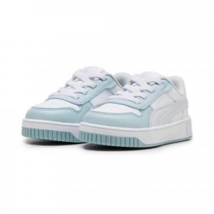 Sneakersy Carina Street dla małych dzieci PUMA White Silver Mist Gray