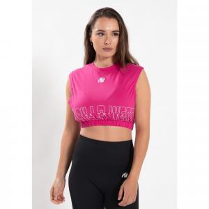 Albion Duże rozmiary Crop Top - Różowy