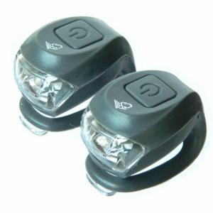 Lampka Velotech 2LED migająca szara