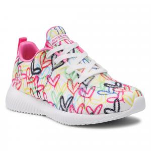 Buty na co dzień damskie SKECHERS UNO BOB SQUAD STARRY zdobienie w serca